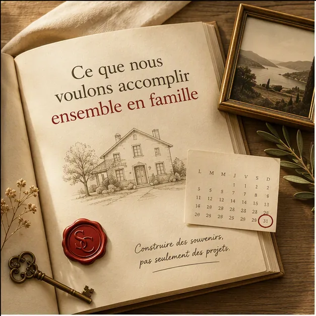 Ce que nous voulons accomplir ensemble en famille | Scellé
