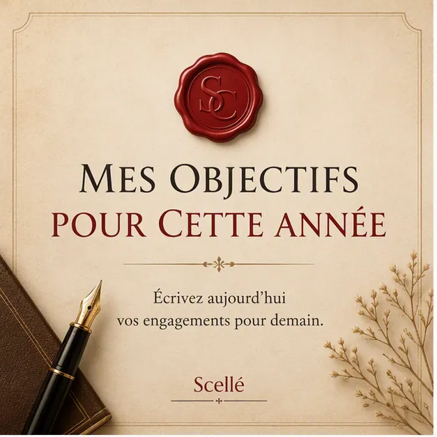 Mes objectifs pour cette année | Scellé